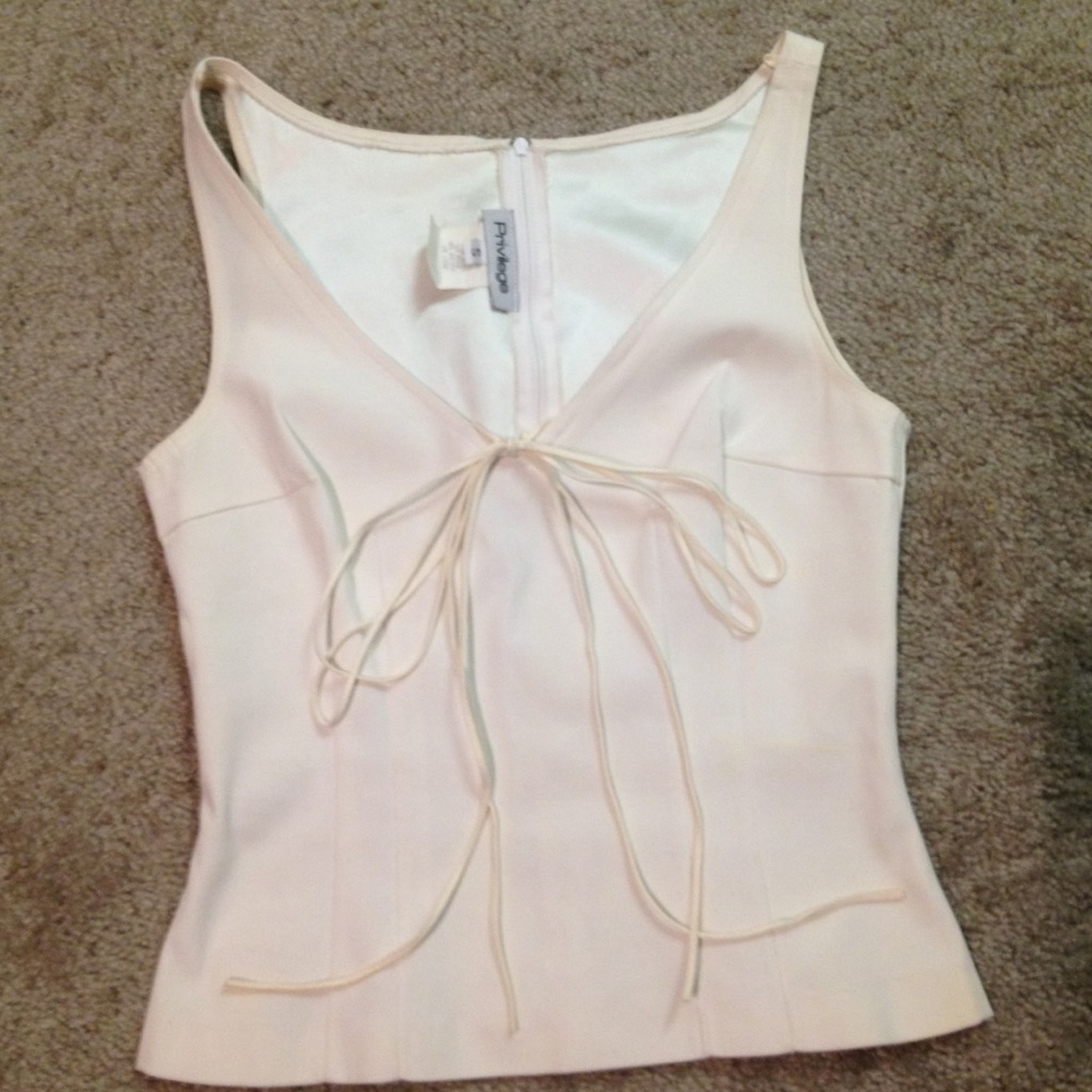 COPY - Dressy Cream Tank Top
